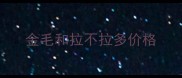 金毛和拉不拉多价格
