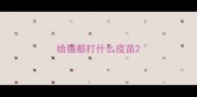 给猫都打什么疫苗