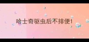 哈士奇驱虫后不排便