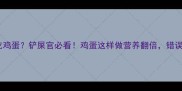 哈士奇能不能吃鸡蛋铲屎官必看鸡蛋这样做营养翻倍错误吃法会伤身