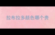 拉布拉多颜色哪个贵