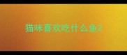 猫咪喜欢吃什么鱼