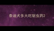 泰迪犬多大吃驱虫药