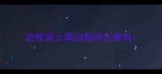 边牧背上黑白相间正常吗