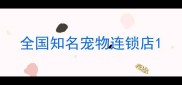 全国知名宠物连锁店