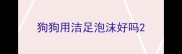 狗狗用洁足泡沫好吗