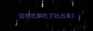 边牧吃草吃了吐出来