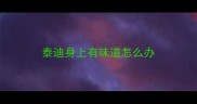 泰迪身上有味道怎么办