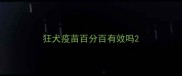 狂犬疫苗百分百有效吗