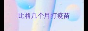 比格几个月打疫苗