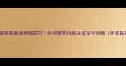 不出门猫咪需要接种疫苗吗科学喂养指南及疫苗全攻略附最新建议