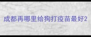成都再哪里给狗打疫苗最好