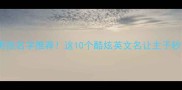 哈士奇男孩名字推荐这10个酷炫英文名让主子秒变潮男