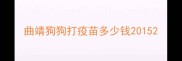 曲靖狗狗打疫苗多少钱2015