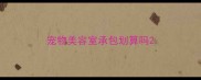 宠物美容室承包划算吗