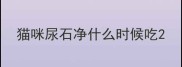 猫咪尿石净什么时候吃